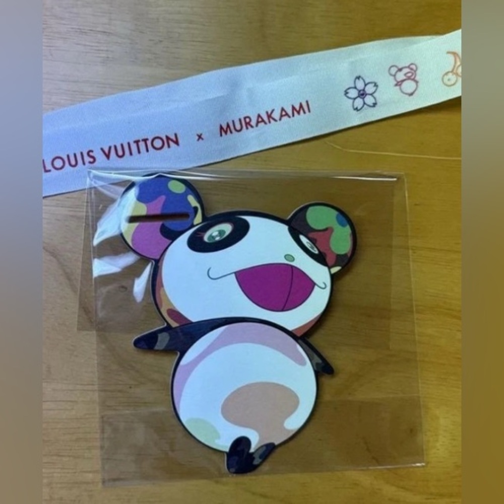 Takashi Murakami x Louis Vuitton 20 YEAR Anniversary PANDA Tag Charm & Ribbon |